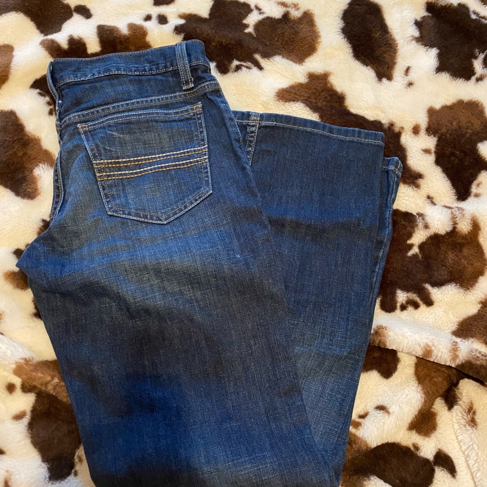 Cinch Men's Silver Label Dark Wash Slim Fit Stretch Straight Leg Jeans S: 29x32